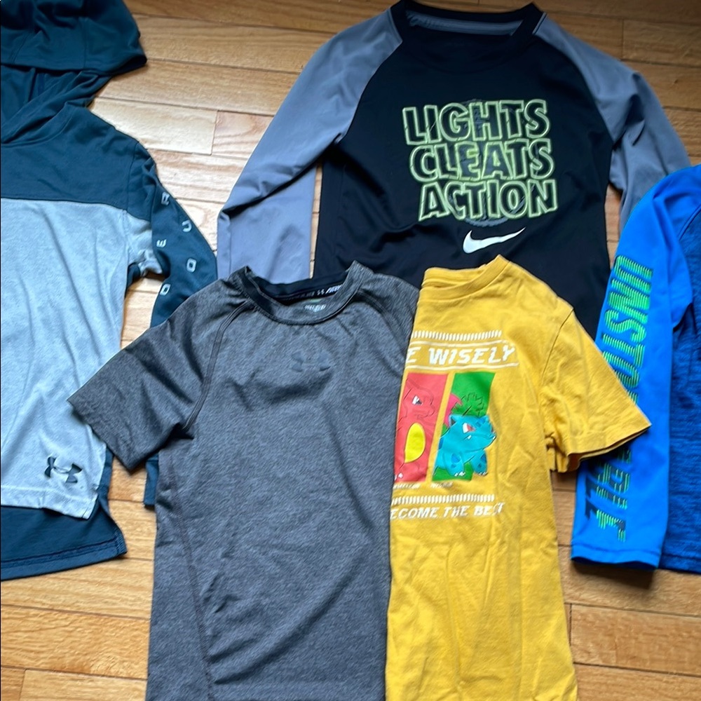 Nike, Under Armour boys shirt bundle
